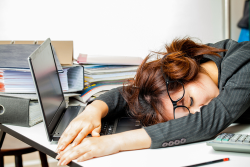 Spectacled Woman Sleeping